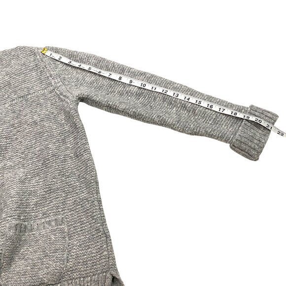 Barbour Womens Malvern patch pocket Crew Sweater Size 8 light Gray textured - Picture 12 of 12